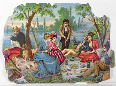 Nehir kenarında yaz pikniği by French School