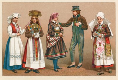 İsveç ve Norveç Kostümü by French School