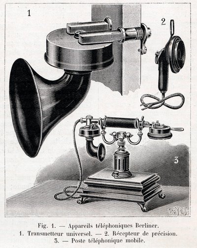 Telefon aparatı - Berliner Sistemi - 1902