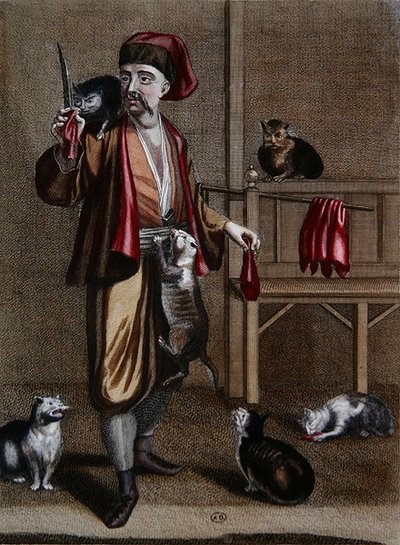 Gerard Jean Baptiste Scotin (1671-1716) tarafından oyulmuş Recueil d