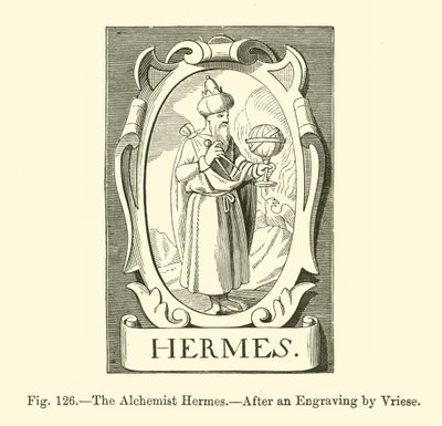 Simyacı Hermes (gravür) by French School