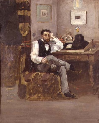 Sanatçı kendi stüdyosunda by French School