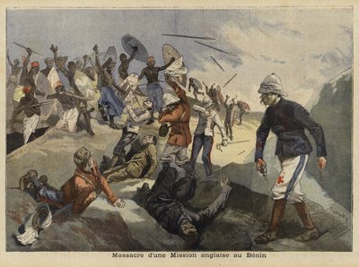 Benin Katliamı, 4 Ocak 1897 by French School