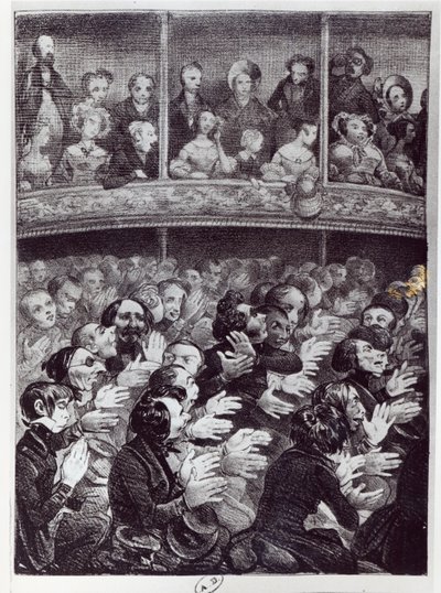 Claque iş başında, c.1830-40 by French School