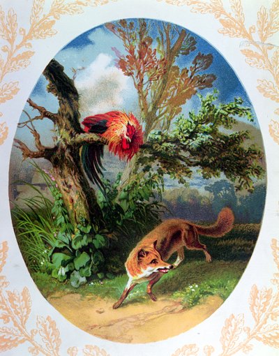 Horoz ve Tilki, Jean de la Fontaine (1621-95) c.1860-80