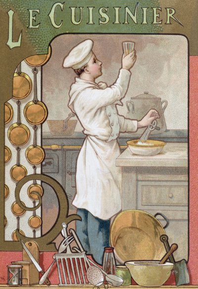 Aşçı, yaklaşık 1899 by French School