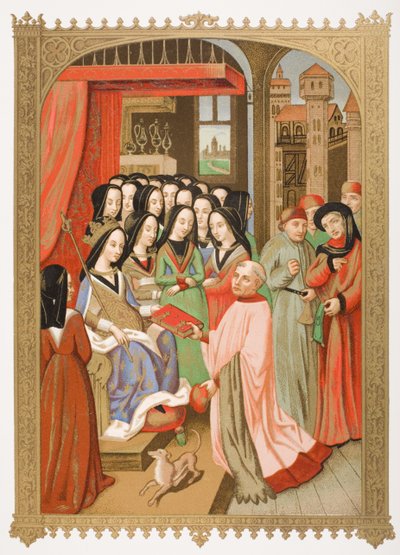 Anjou Mary Mahkemesi (1404-63), Paul Lacroix (1806-84) tarafından 1847