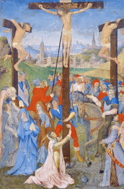 Bir Missal'den Çarmıha Gerilme by French School
