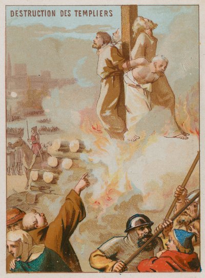 Tapınak Şövalyelerinin Yıkılışı by French School