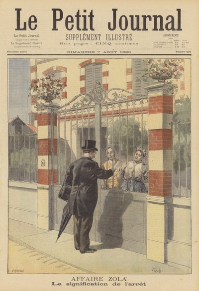 Emile Zola iftira davası by French School