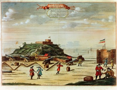 Goree Kalesi (renkli gravür) by French School