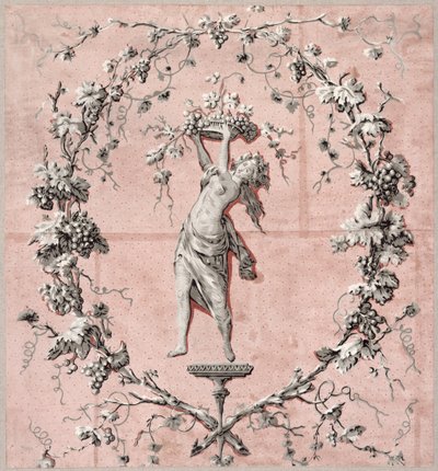 Dört Mevsim: Sonbahar, c.1785 (duvar kağıdı) by French School