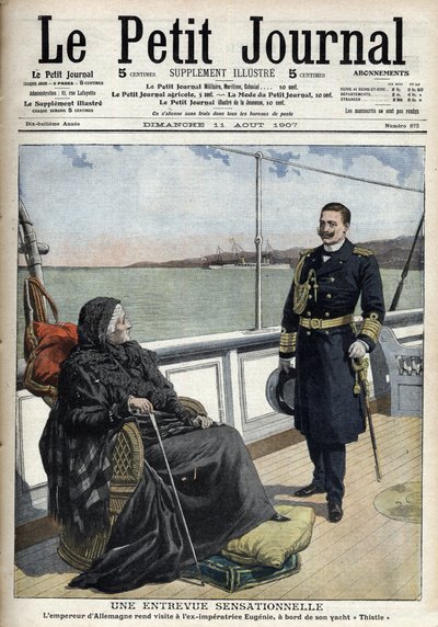 Alman İmparatoru II. William (1859-1941) eski imparatorluk Eugenia