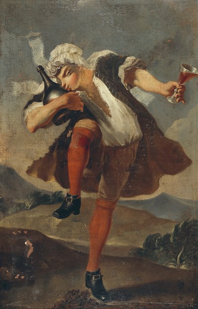 İyi Şişe, şarap tüccarının işareti by French School