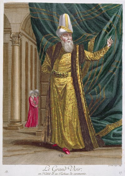 Gerard Jean Baptiste Scotin (1671-1716) tarafından oyulmuş Recueil dEstampes sur les Costumes du Levant