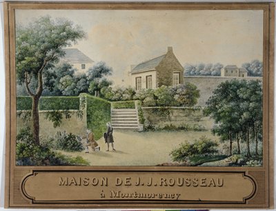Montmorency'deki Hermitage (kağıt üzerinde wc) by French School