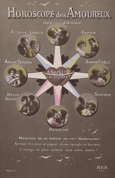Romantizm için Burç (renkli fotoğraf) by French School