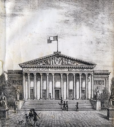 Temsilciler Meclisi - "Alphabet Picturesque des Monumens de Paris” c.1840 (gravür) by French School