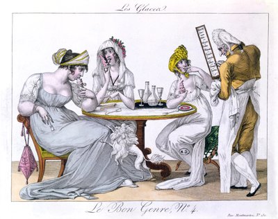 Dondurma, plat 4, Le Bon Genre, Paris, 1827 by French School