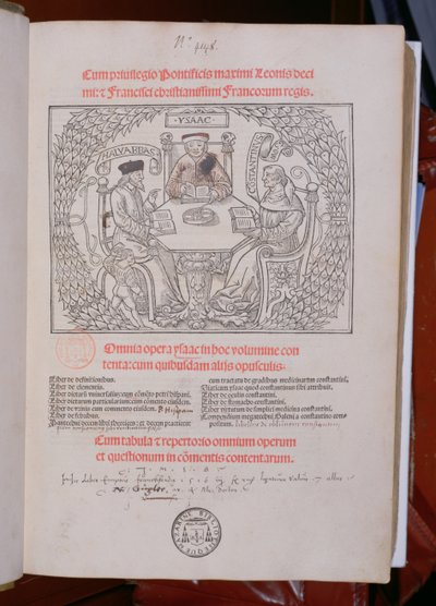 Yahudi Doktorlar: Isaac, Constantine ve Ali Abbas (Haly Abbas), Lyon