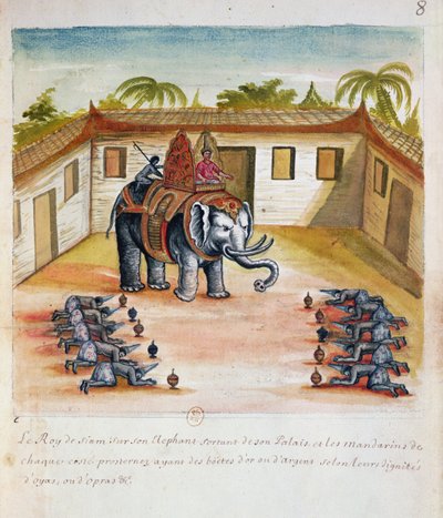Siam Kralı, Fili Üzerinde, Siam