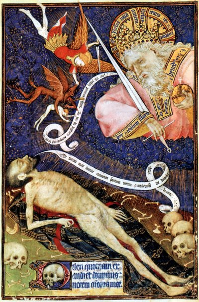 Son Yargı, Les Grandes Heures de Rohan'dan bir çizim, 1430 by French School