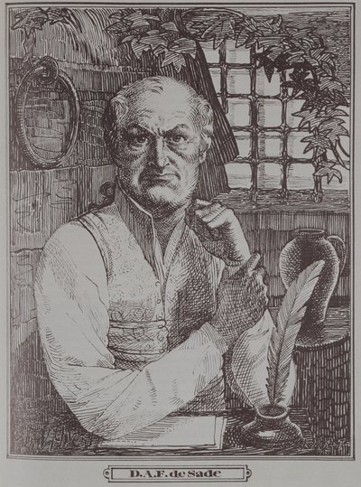 Marquis de Sade (1740-1814) Hapishanede by French School