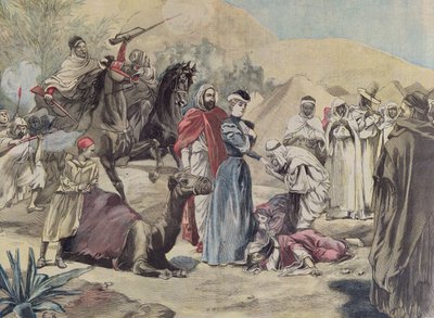 Avrupalı Bir Kadının Bir Arap Şefiyle Evliliği, Le Petit Journal, 1899 by French School