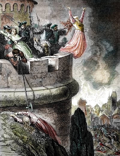 Mérindol Vaudois Katliamı, 1545, 1866 by French School