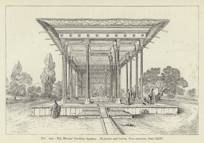 Aynalar Köşkü, İspahan by French School