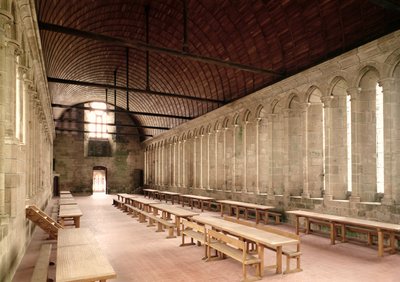 Rahipler Yemekhanesi, Manastırın iç görünümü, 1217 by French School