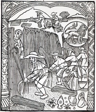 Çoban takviminden Ağustos ayı, 1496 by French School