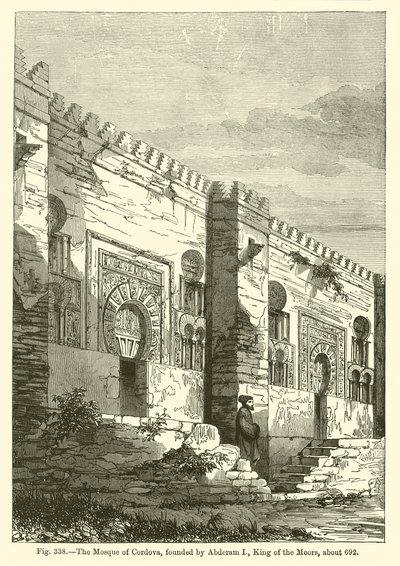 Cordova Camii (gravür) by French School