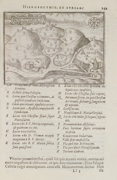 Zeytin Dağı, Kudüs, Itinerarium Hierosolymitanum