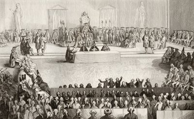 Louis XVI (1754-93) döneminde Ulusal Meclis, Colart tarafından yayınlanan 