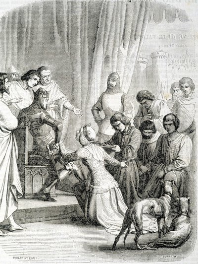 İngiltere Kraliçesi (Philippa de Hainaut), Calais sakinleri için kocası Edward III