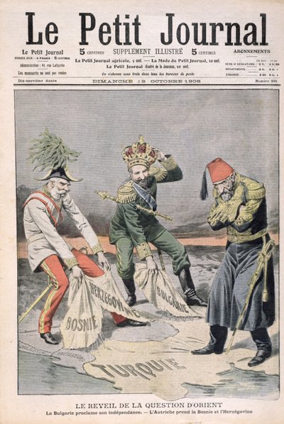 Doğu ülkeleri ve Balkanlar meselesinin yeniden doğuşu, 18 Ekim 1908 tarihli Le Petit Journal