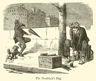 Ayakkabı Siyahının Köpeği (gravür) by French School