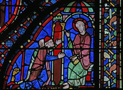 St James Penceresi: James, Almongenes (Hermogines) ve Filetus (w5) ile by French School