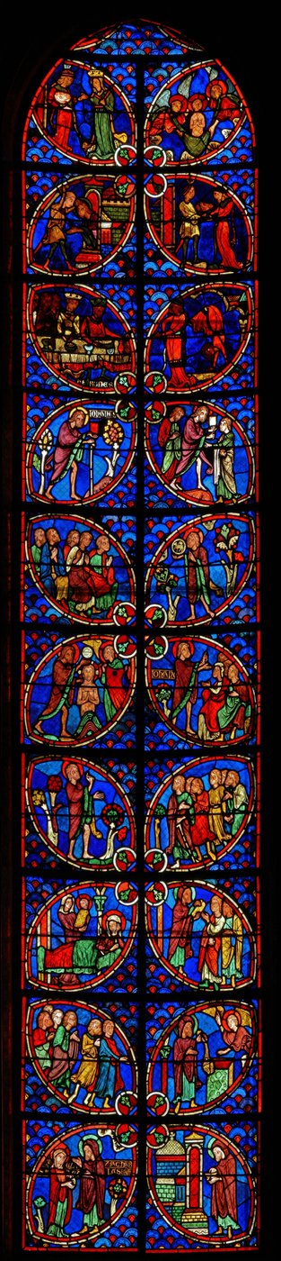 Vaftizci Yahya penceresi by French School