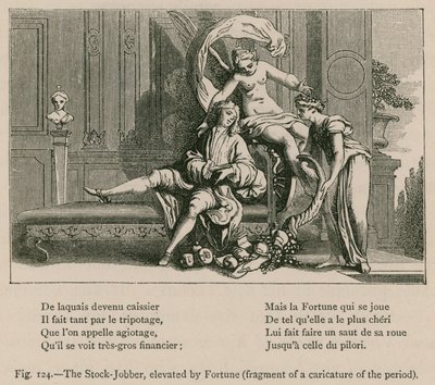 Fortune tarafından yükseltilen Esnaf (Döneminin Bir Karikatüründen Fragmanı) by French School