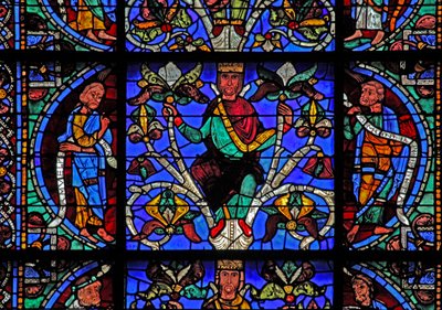 Jesse Ağacı: Musa, Jesse kral, Balaam (w49) by French School