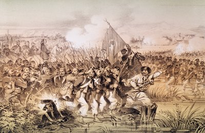 Ömer Paşa Komutasındaki Türk Ordusu İngur Geçidi, 6 Eylül 1855 by French School