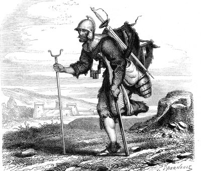 Savaş (Sembol) Lansquenet - Baskı: JM Metelli 1867 by French School