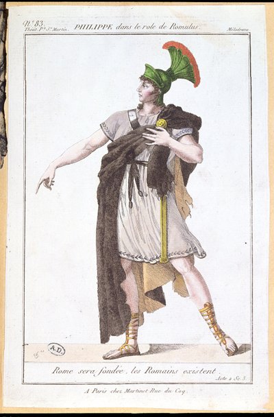 Romulus rolündeki aktör Philippe by French School