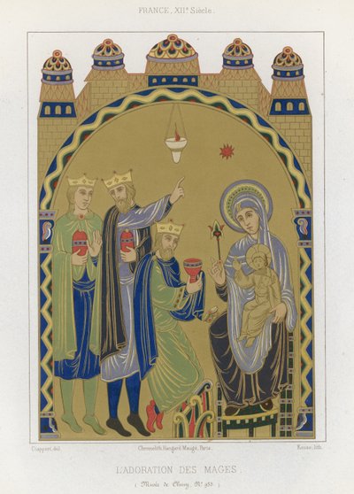 Magi hayranlığı by French School
