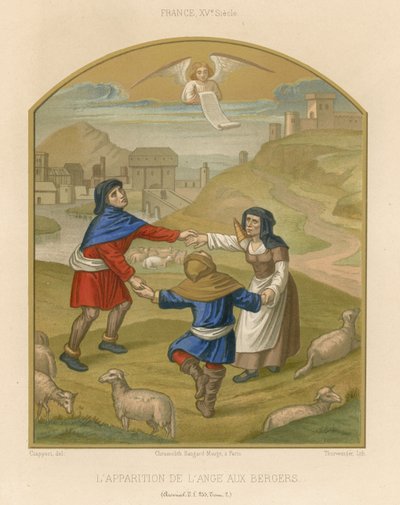 Çobanlara meleğin görünüşü by French School