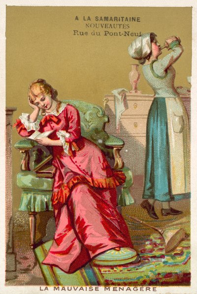 Kötü kahya (chromolitho) by French School