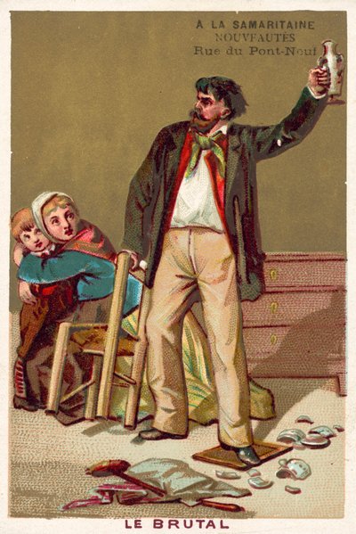Vahşi (kromolitho) by French School