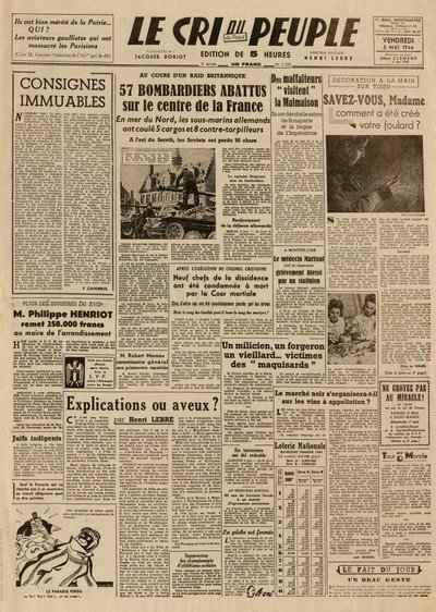 Halkın çığlığı - 5 Mayıs Cuma by French School